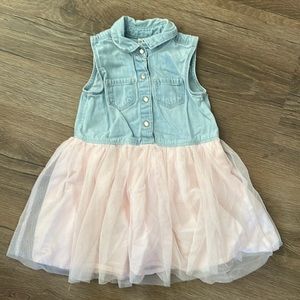 Denim and Tutu dress 18M